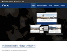 Tablet Screenshot of forge-webdev.ch
